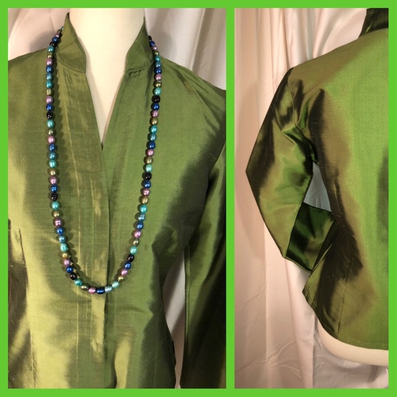 Lustrous 💯% Silk Top HP! Best In Tops 8/8! - Picture 3 of 7